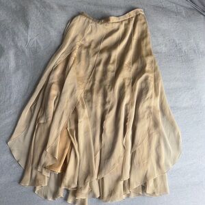 Asymmetrical Tan Skirt